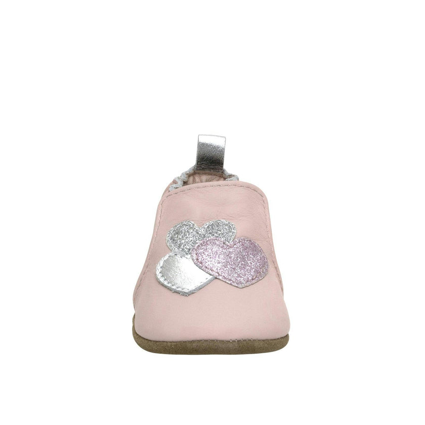 Heart Sparkle Lt Pink Soft Sole