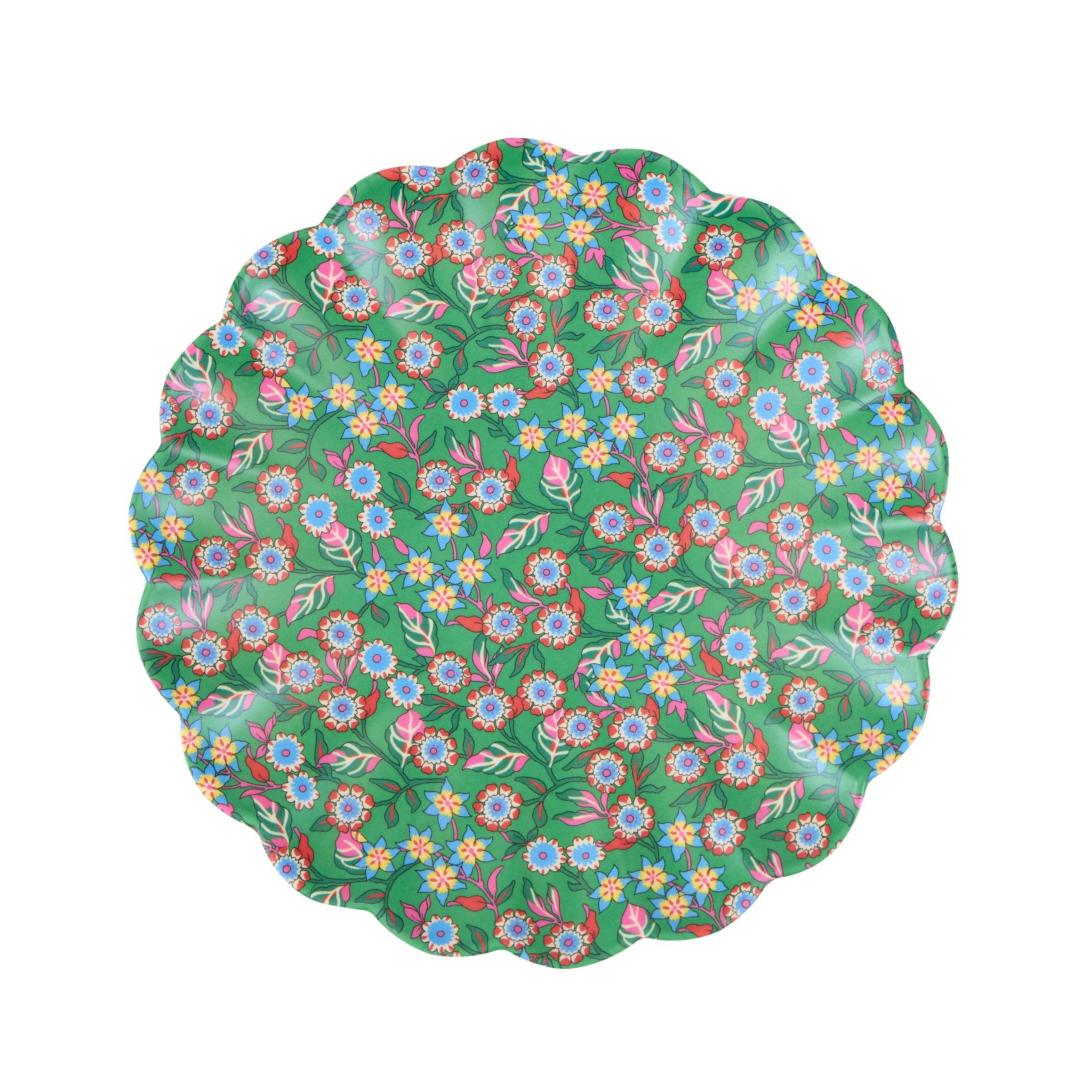 Meri Meri x Liberty Red & Green Reusable Small Plates