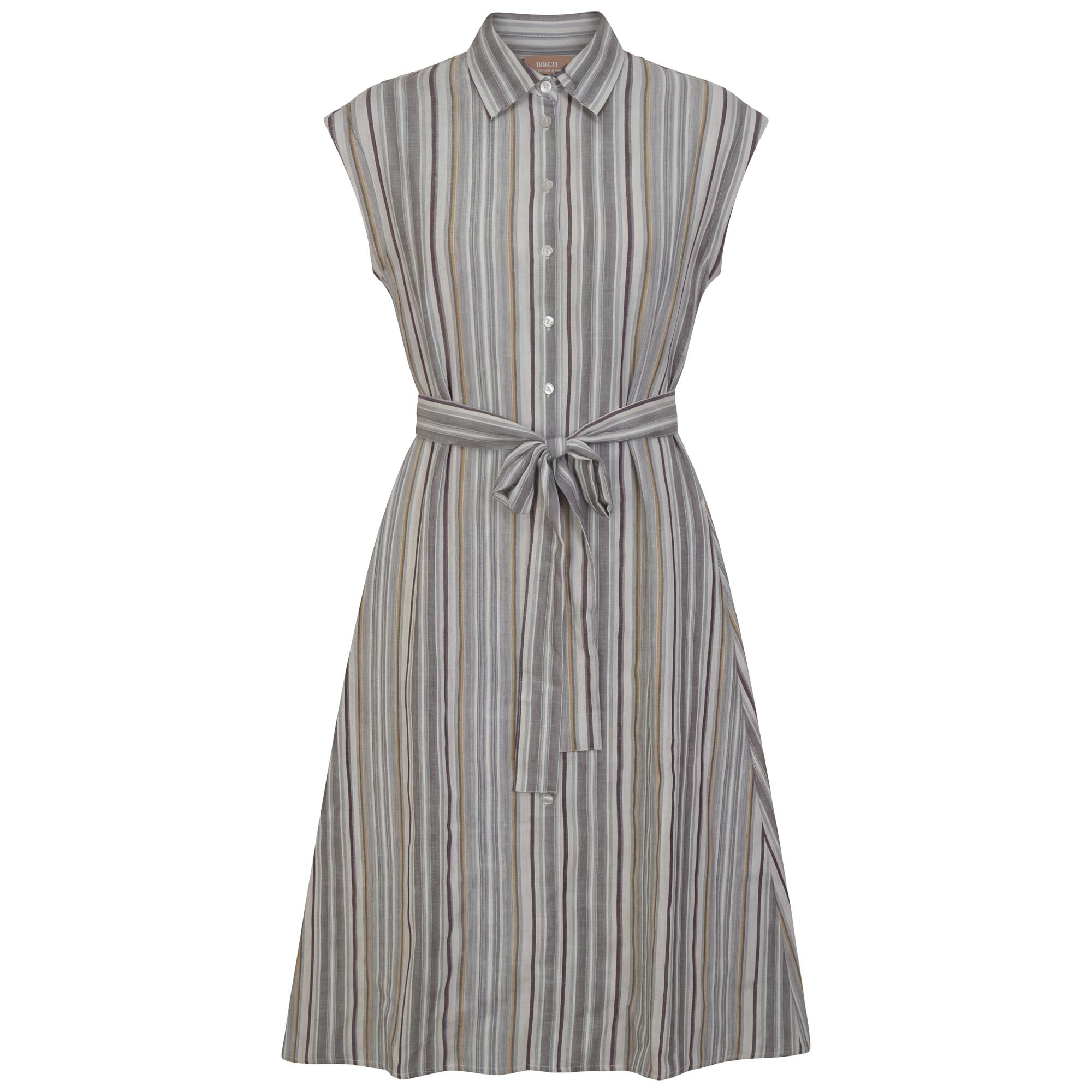 Linen Striped Midi Shirt Jumper