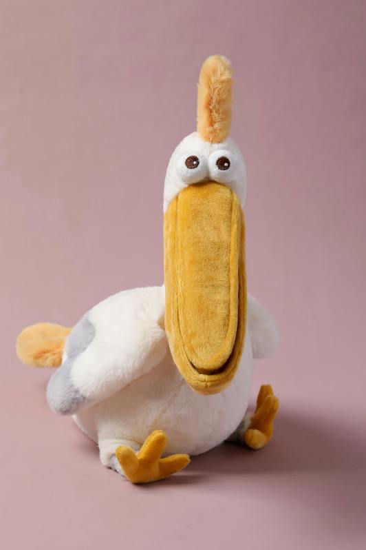 McHugs Hungry Pelican Weighted Plush Animal 25cm