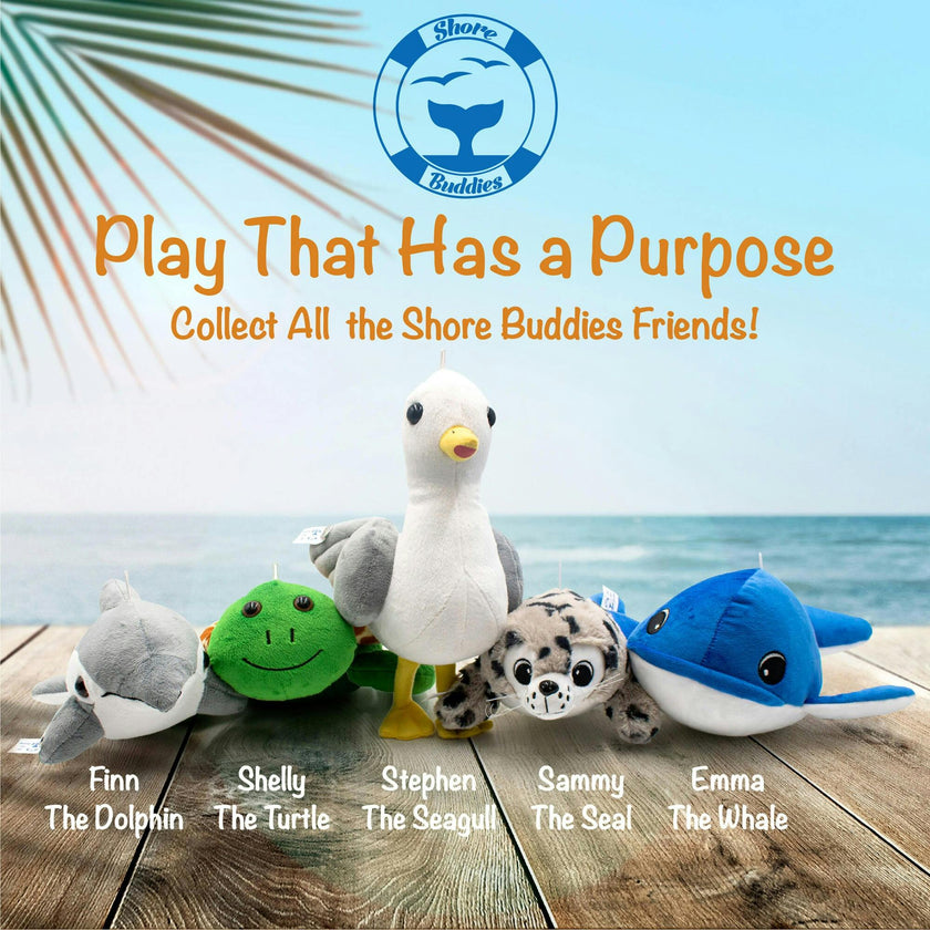 Shelly The Sea 12" Stuffed Plush Toy w/ Authentic Animal Sounds
