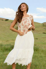 Palermo Top in Ivory Heritage Rose