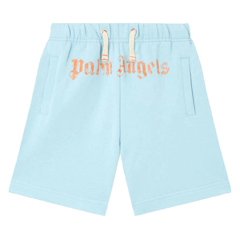 Baby Blue Brushed Logo Sweatshorts
