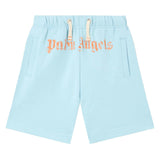 Baby Blue Brushed Logo Sweatshorts