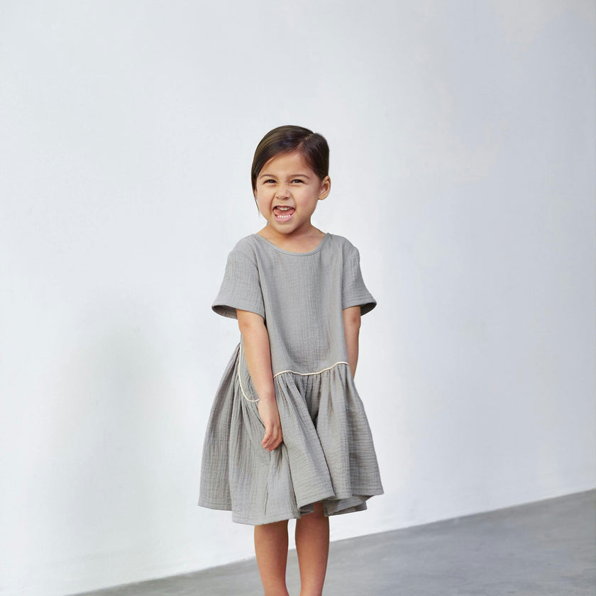 Hi-Low Drop Waist Dress