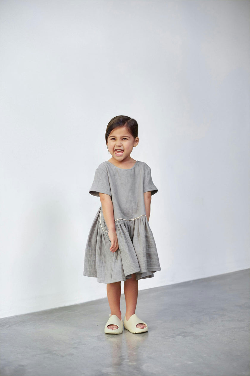 Hi-Low Drop Waist Dress