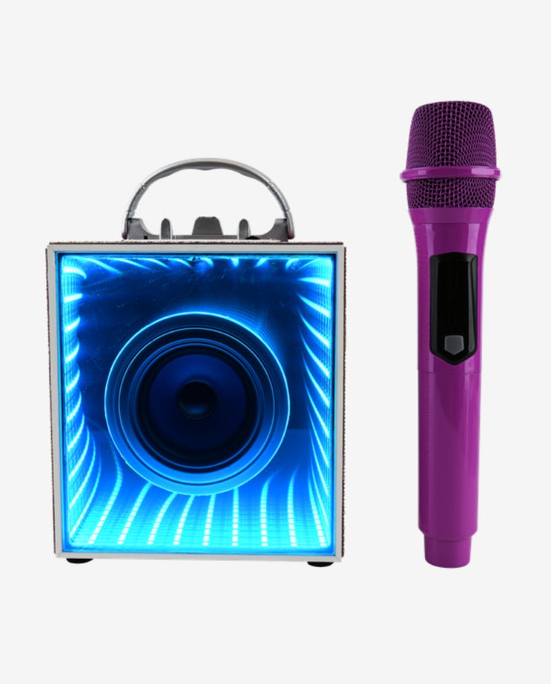 Pop Star Karaoke Infinity Light Speaker & Microphone