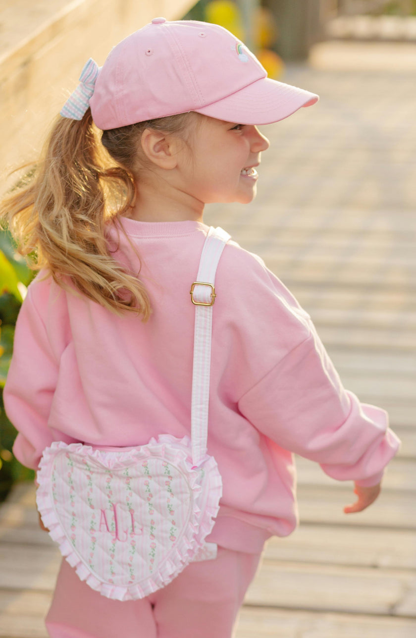 Rainbow Sparkle Bow Baseball Hat