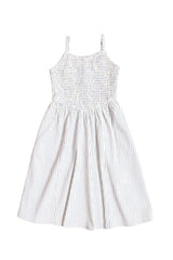 Mini Maxwell Dress in Blue & White Pinstripe
