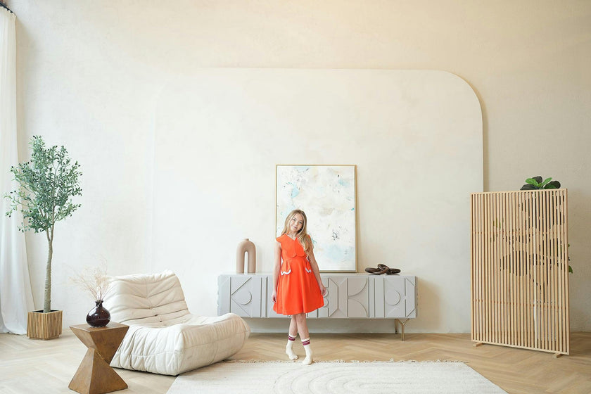 Colette Dress, Orange
