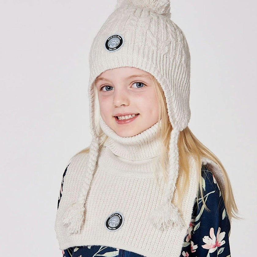 Lined Winter Hat with Pompom