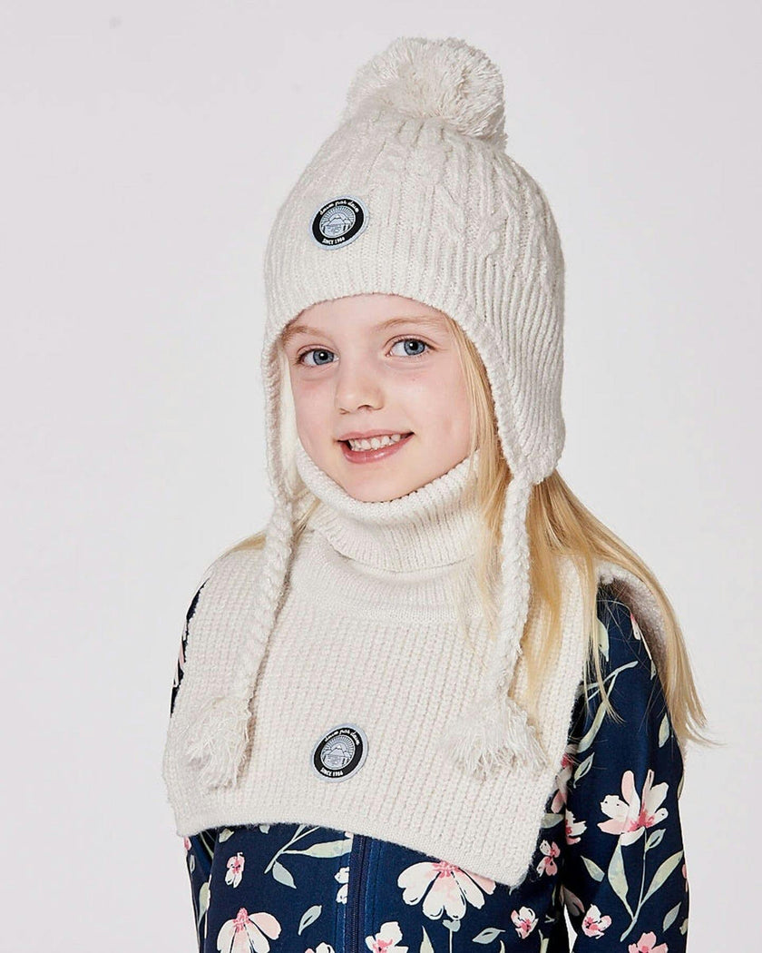 Lined Winter Hat with Pompom
