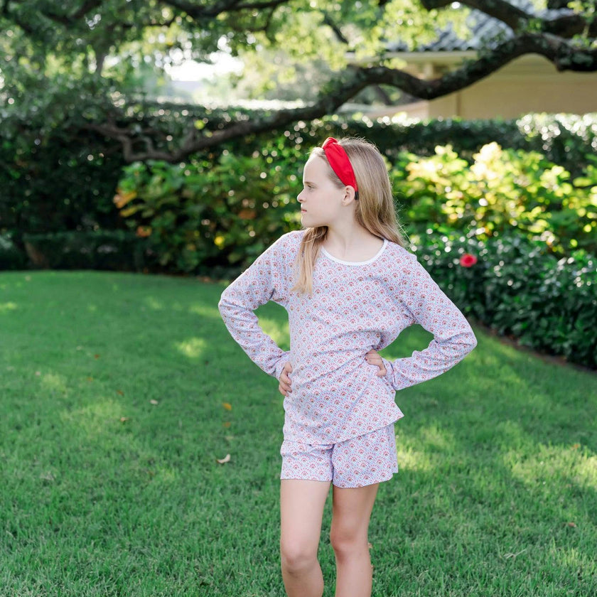 Sophie Girls' Short Set Bunting Floral