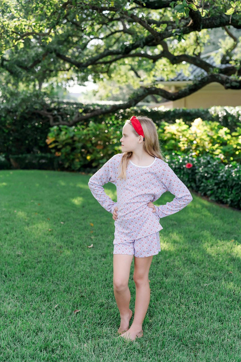 Sophie Girls' Short Set Bunting Floral