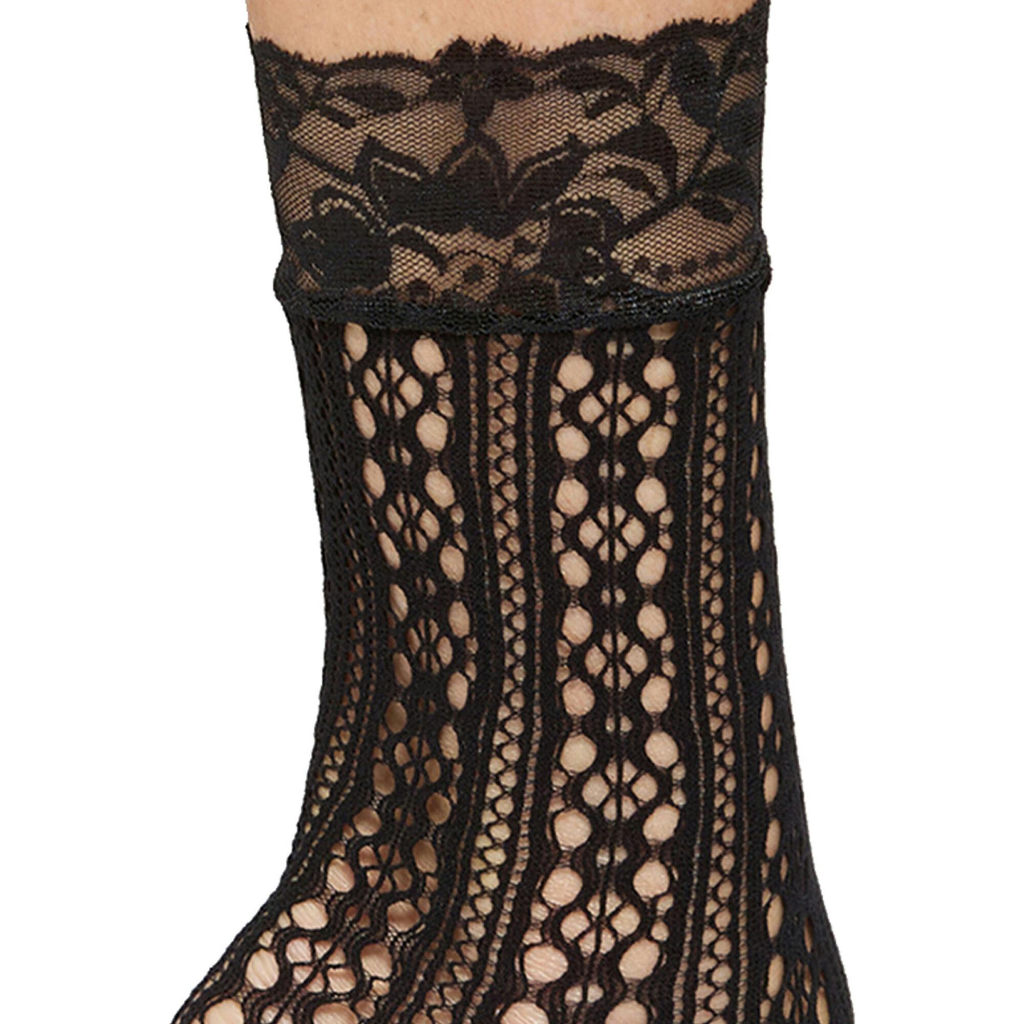 Women's Alexia Fishnet Lace Cuff Socks