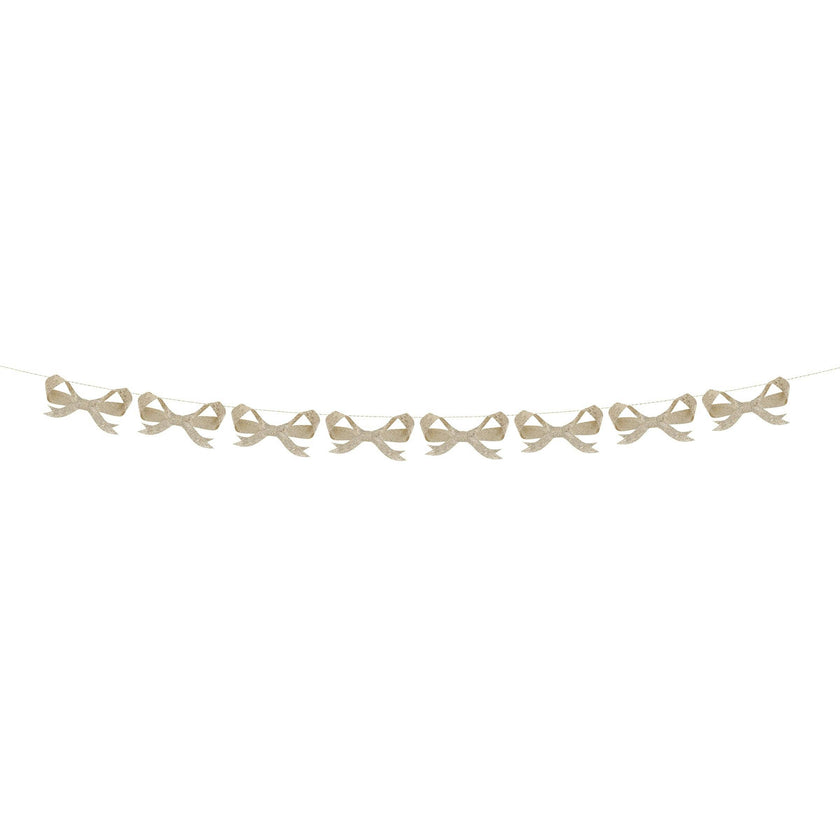 Glitter Bow Garland