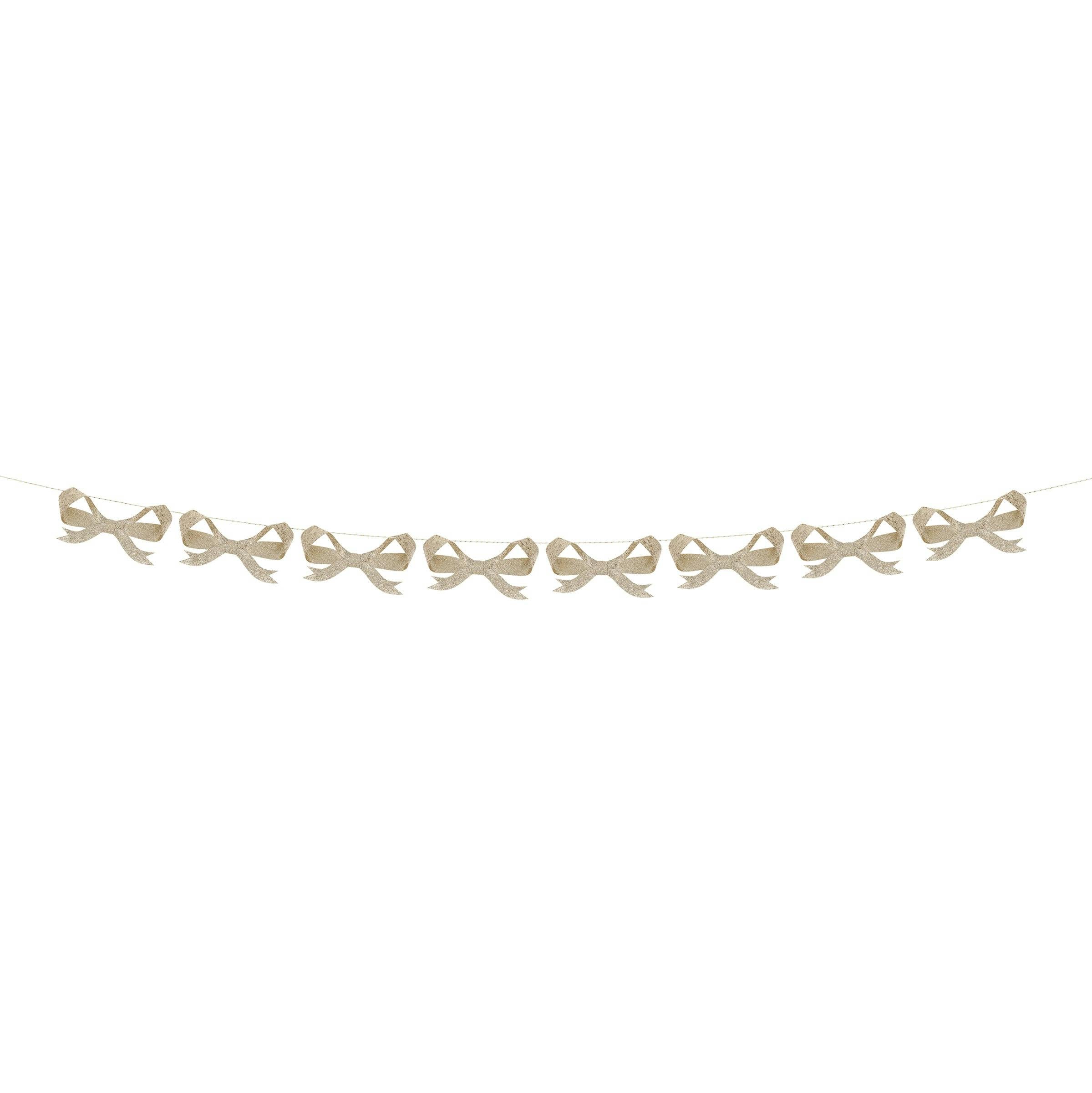 Glitter Bow Garland
