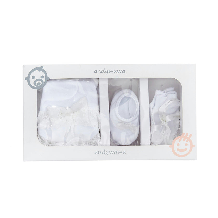 White 3pc Newborn Set
