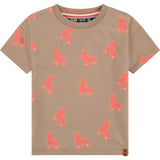 All-Over Roller Skate Graphic Print T-Shirt
