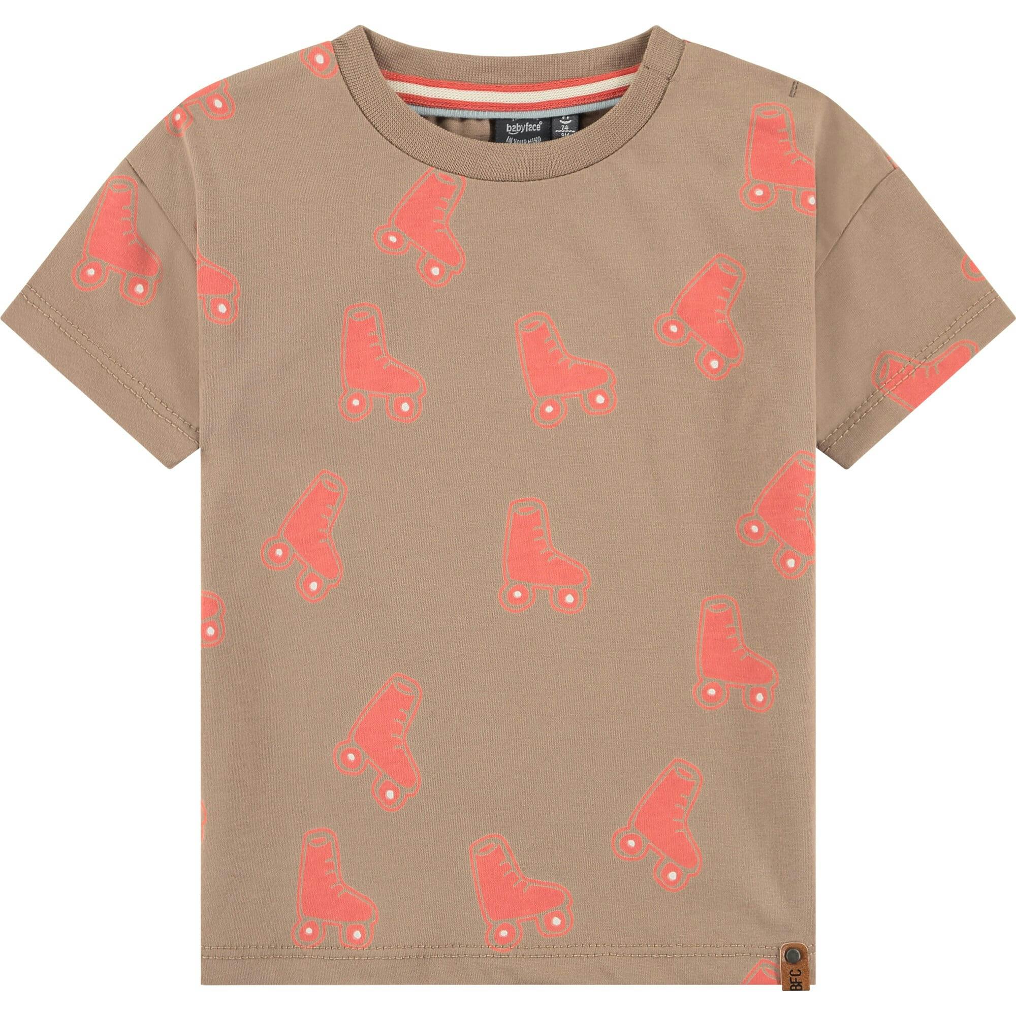 All-Over Roller Skate Graphic Print T-Shirt
