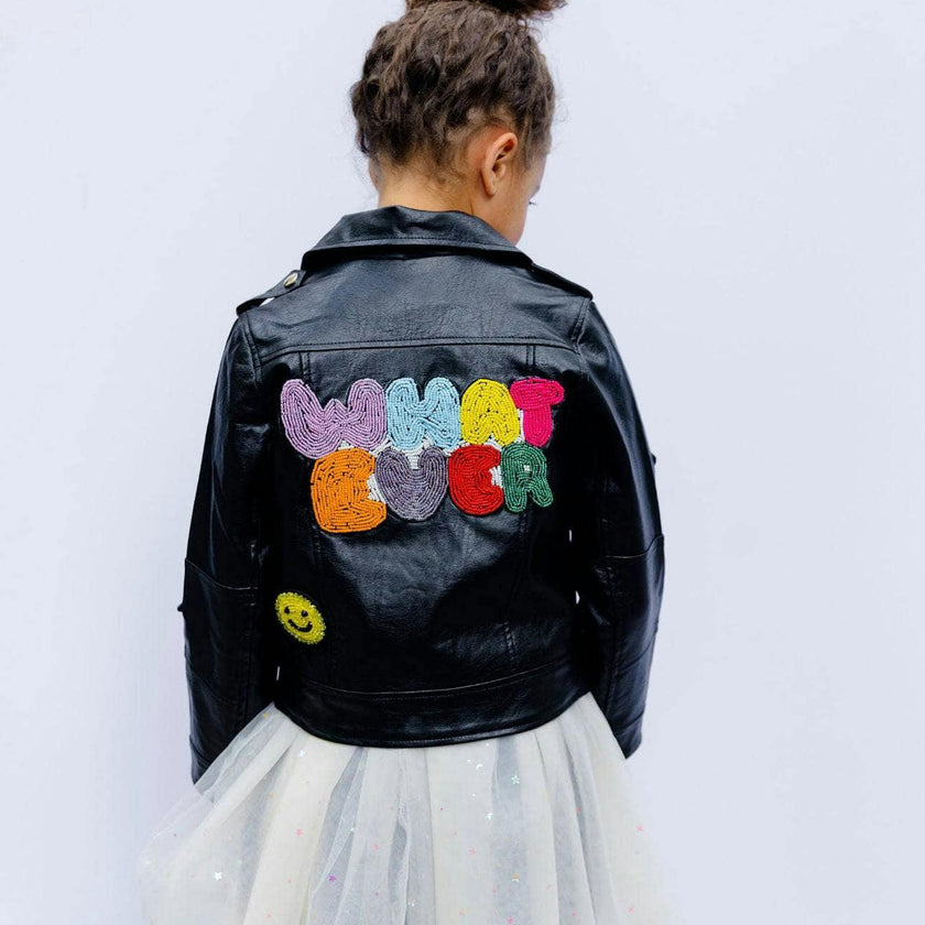 Whatever Beaded Leather Jacket