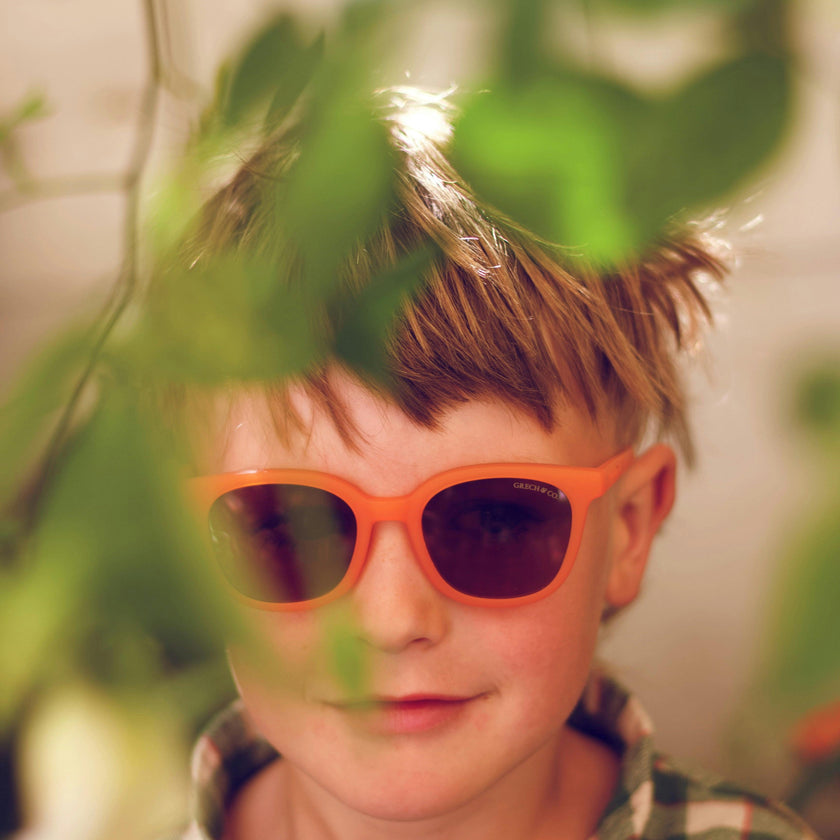 Classic Wayfarer Sustainable Sunglasses | Bio-Based · Bendable · Polarized | Child | 3-8 Y | Sienna