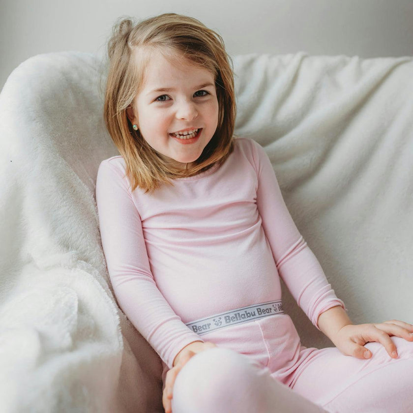 Blush Pink Bamboo Kids Pajamas