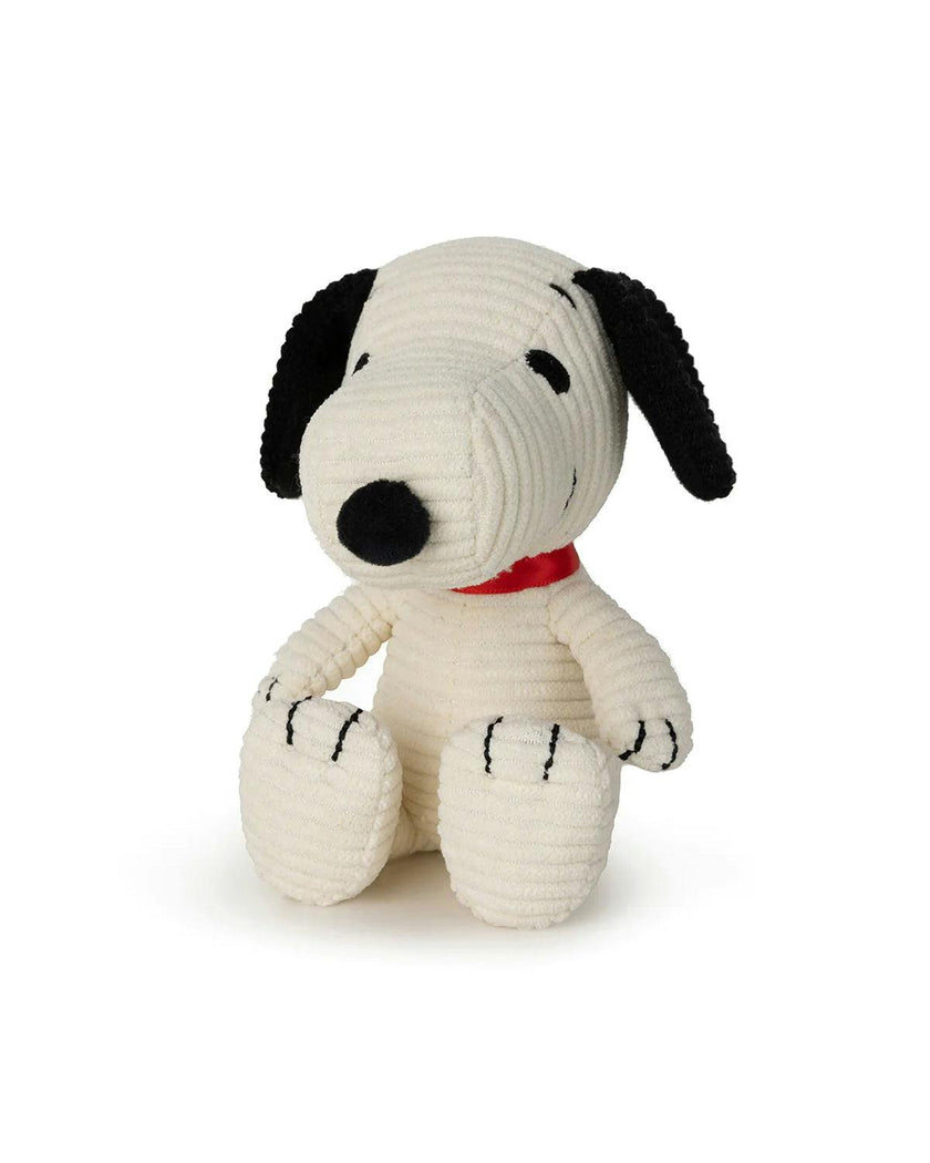 PEANUTS SNOOPY Sitting Corduroy Cream in Giftbox 11"