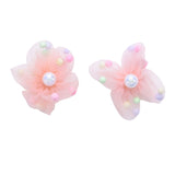 Beaded Flower Hair Tie Set