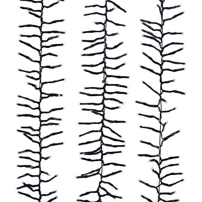 3000-Light 98-Foot Cluster Garland with Cool White LED Lights