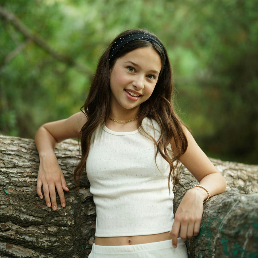 Girls Pointelle Tank Top