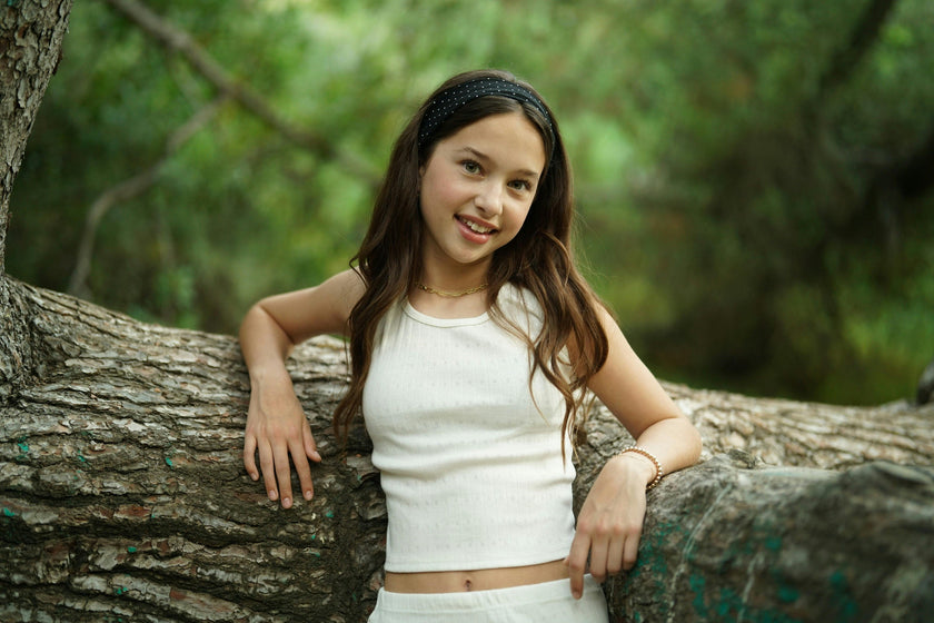 Girls Pointelle Tank Top