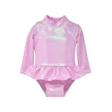 UPF 50+ Alissa Infant Ruffle Rash Guard Swimsuit