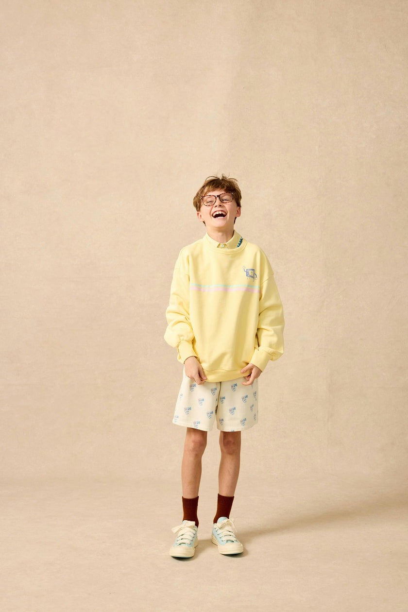 Organic Weekend Shorts in Double Bubble Print