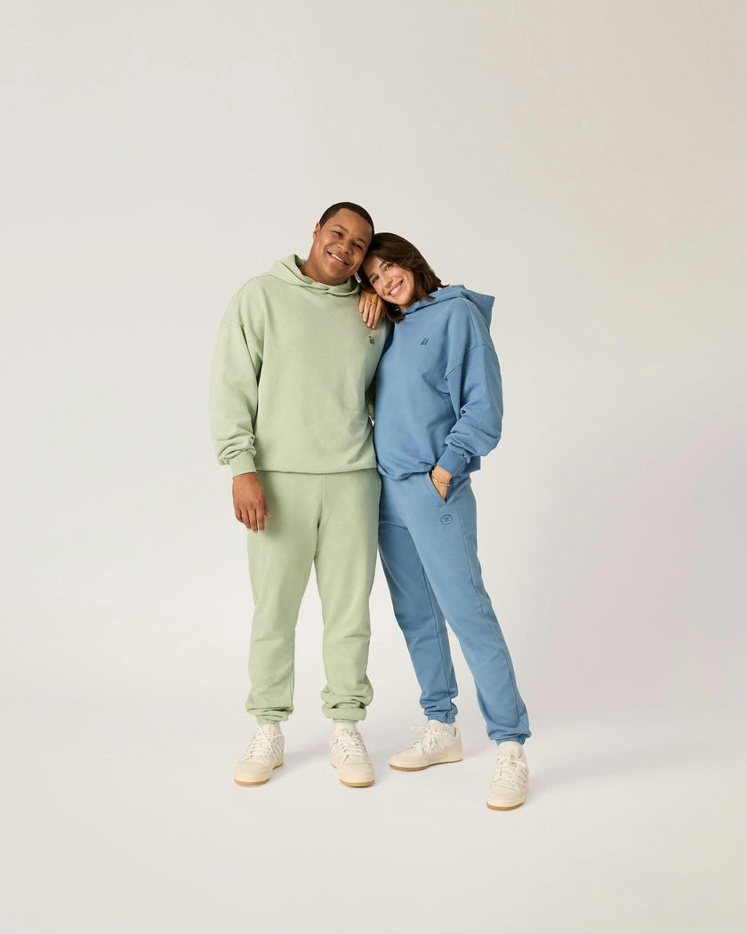 Adult Earth Day Natural Dye Pullover in Honeydew
