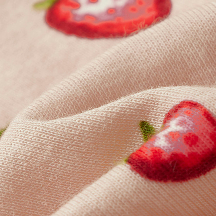 Strawberry Organic Cotton Kerchief Bib