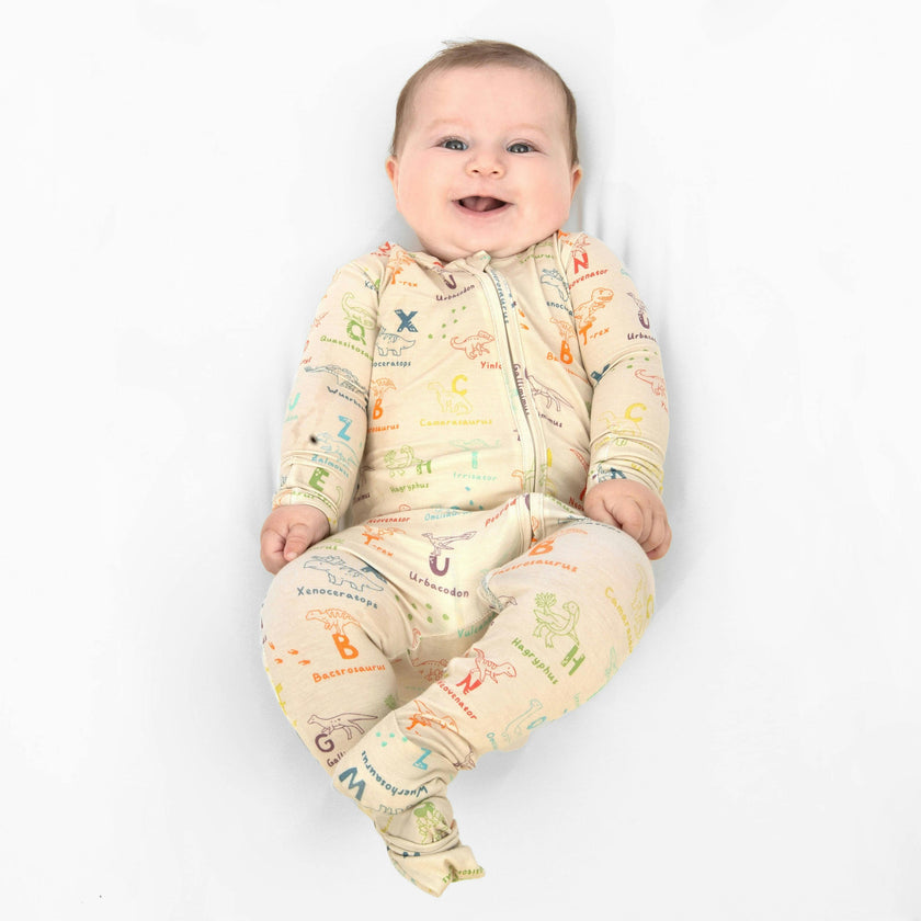 Dino ABC Bamboo Convertible Footie