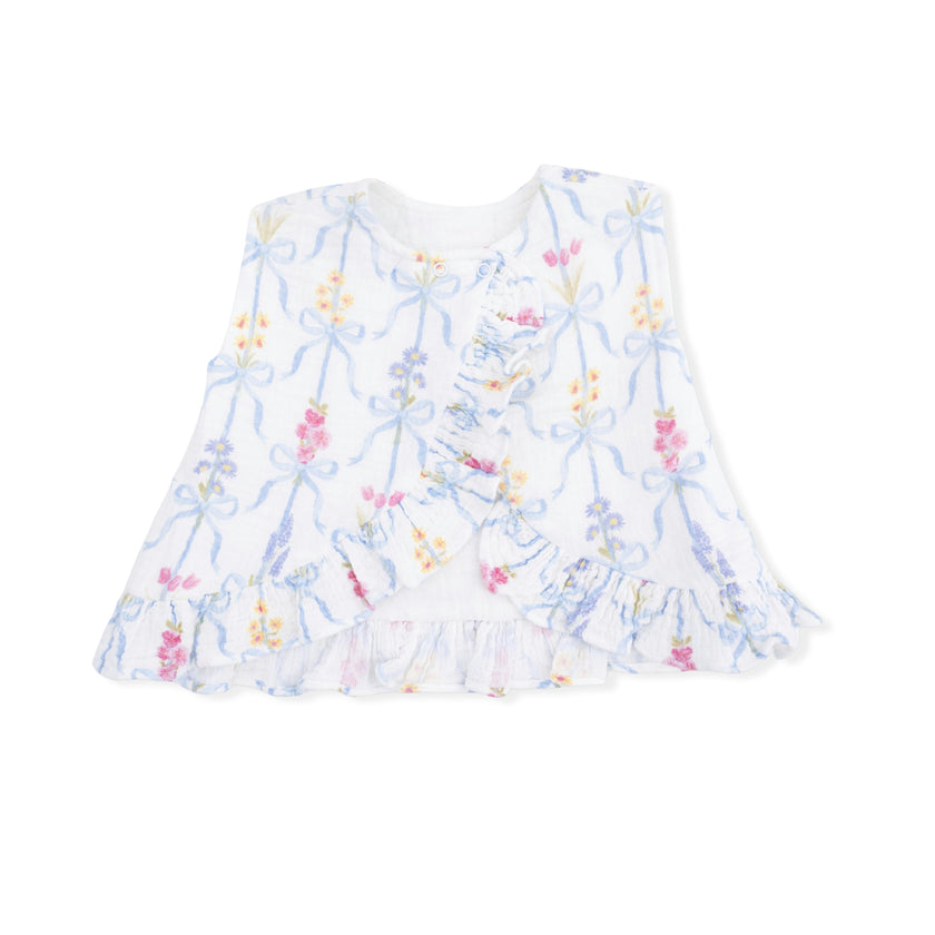 Ribbon Bouquets - Ruffle Back Top and Bloomer
