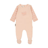 Textured Stripe Footie