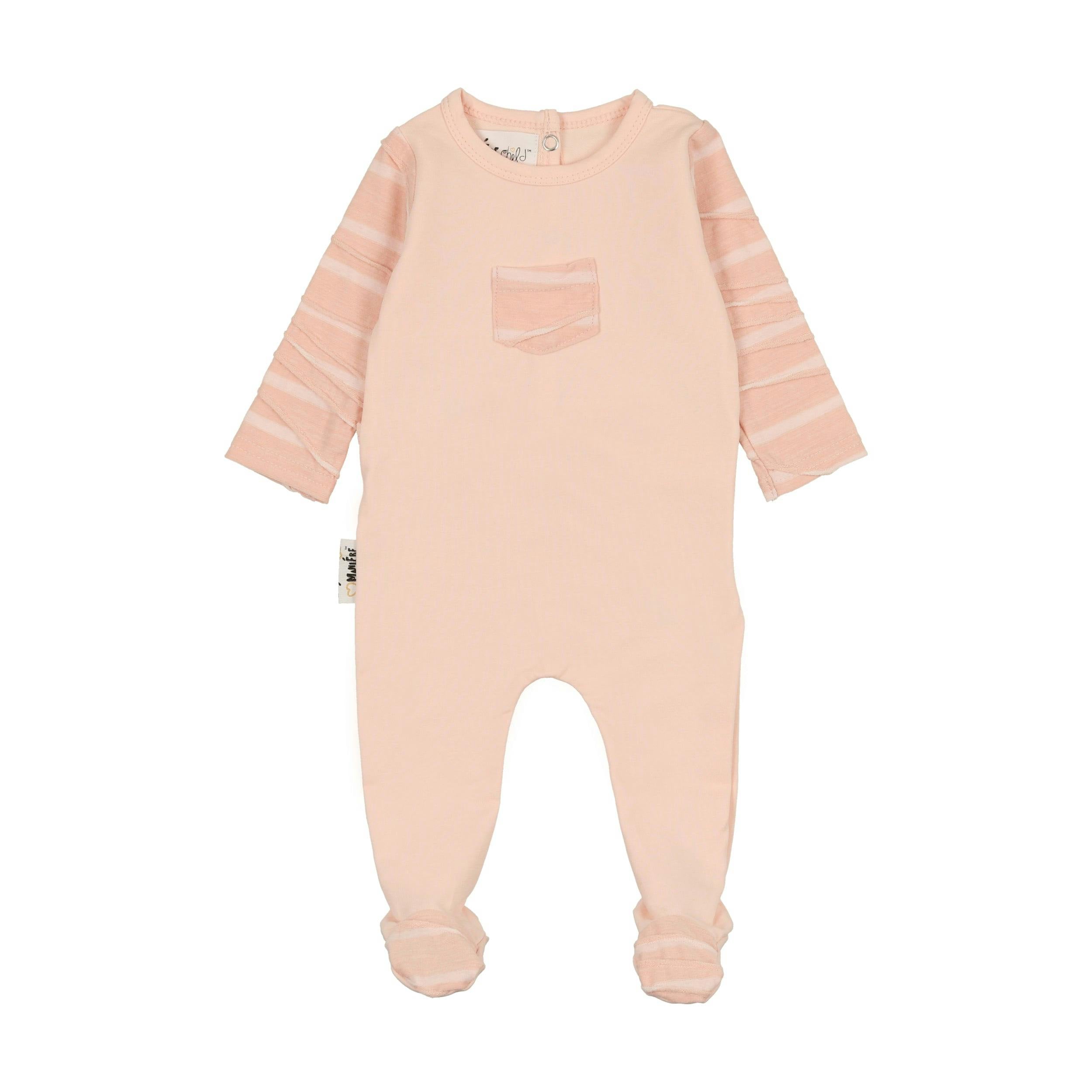 Textured Stripe Footie