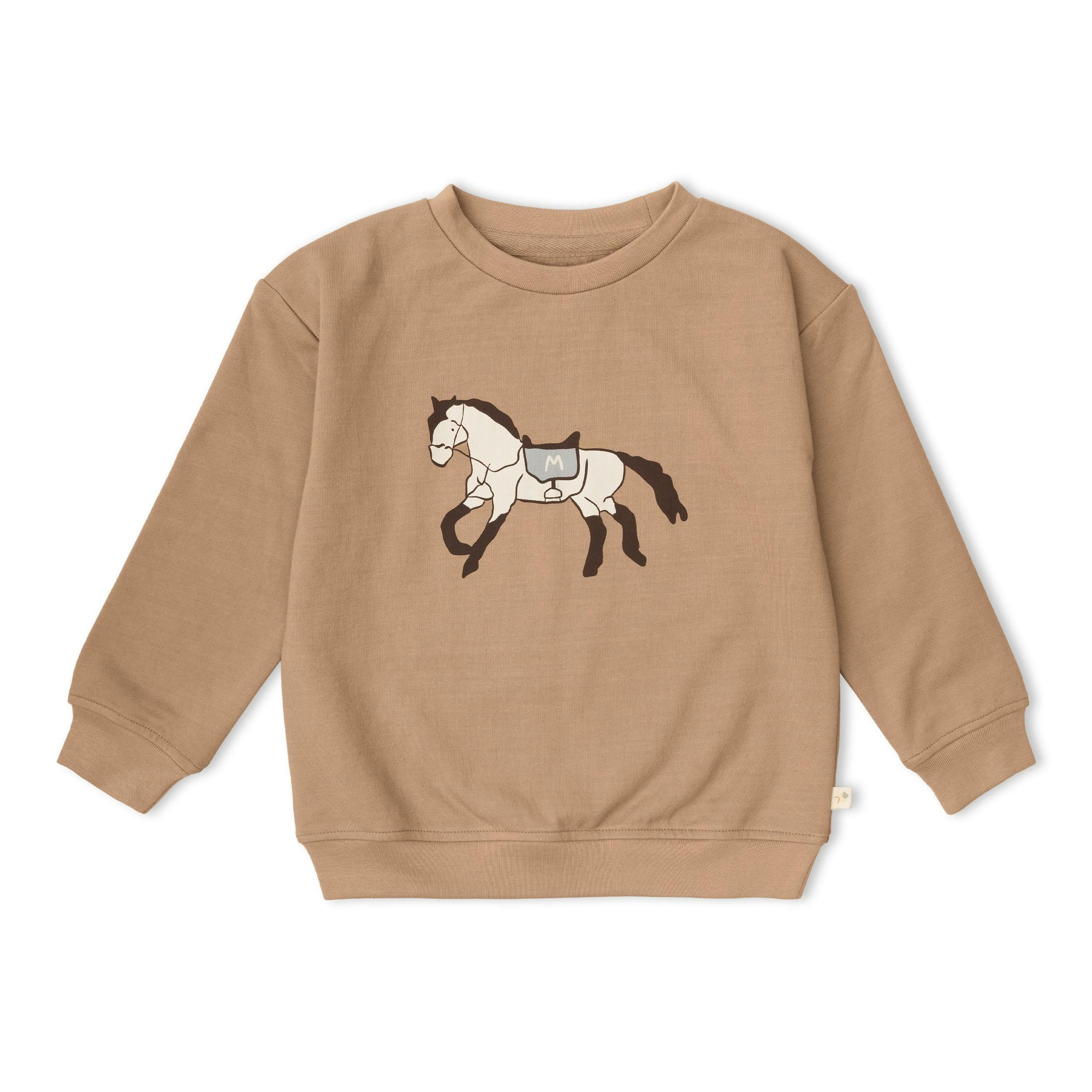 Organic Fleece Sweatshirt - Horse