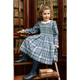 Heidi Blue Tartan Smocked Dress