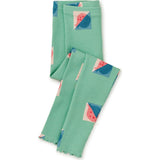 Modern Print Ribbed Leggings, Multi