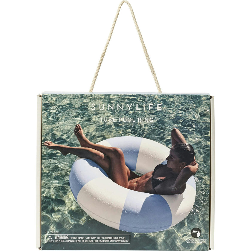 Tube Pool Ring: La Mer Med Blue Stripe