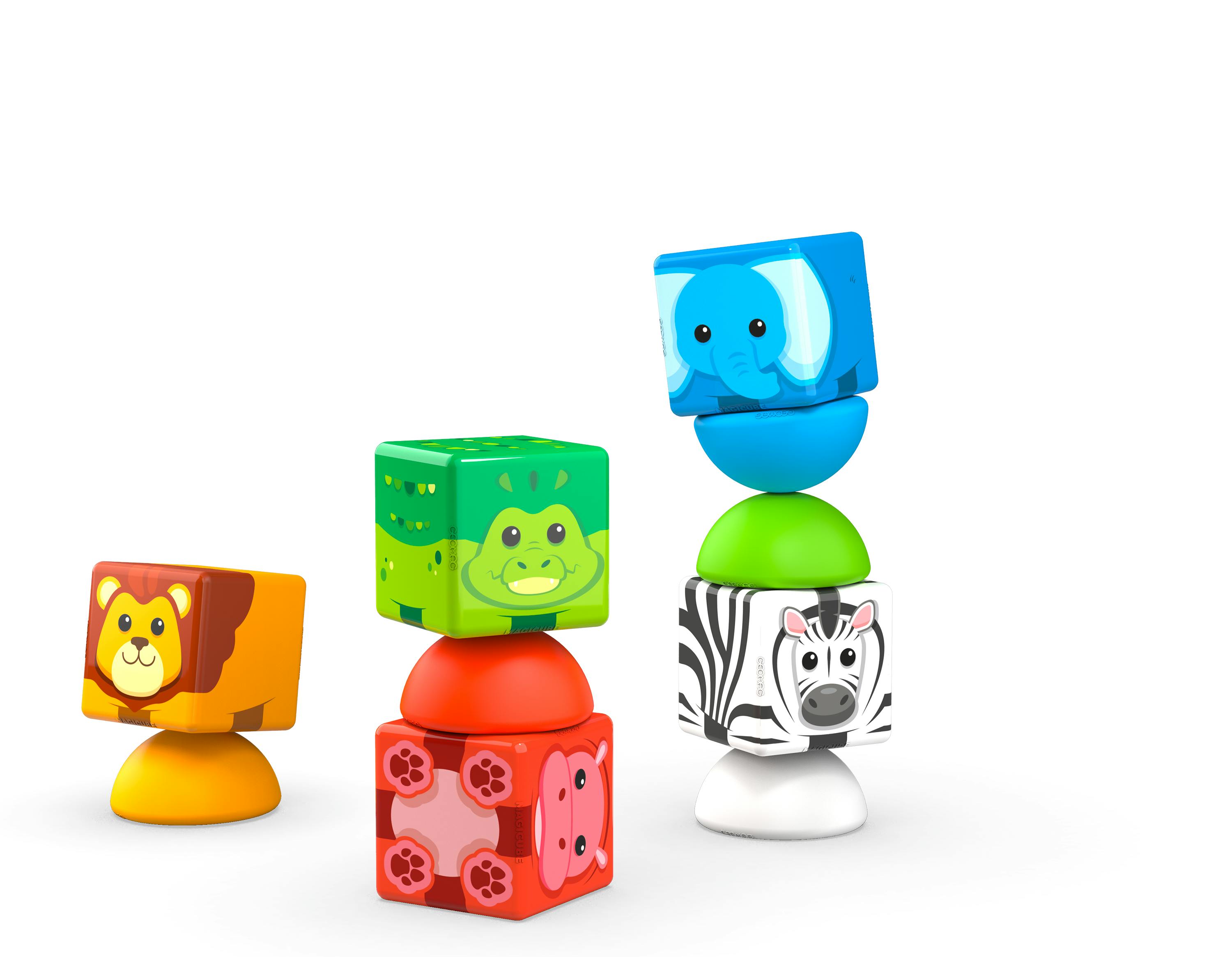 Geomag™ Magicube Safari Stacking – 10 Piece Magnetic Blocks