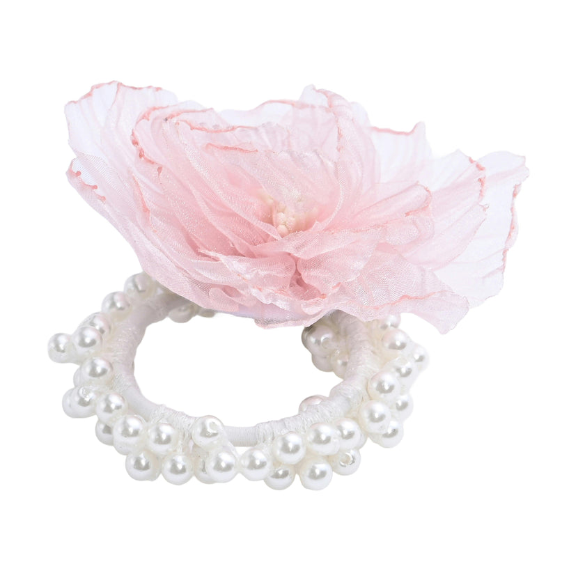 Pearl Blossom Scrunchie Set