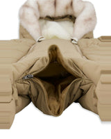 Baby One Piece Snowsuit For Car Seats Taupe