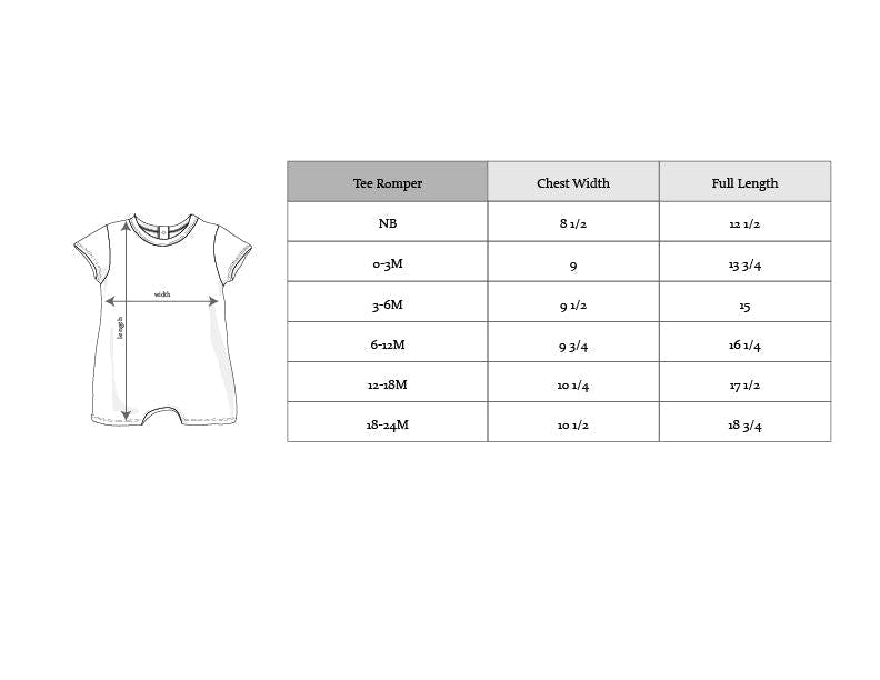 Baby Boy Short Sleeve Tee Romper in Farm