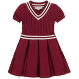 Organic Short Sleeve Cricket Sweater Dress, Red