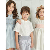 Ivory Tabitha Silk Ceremony Girl Dress